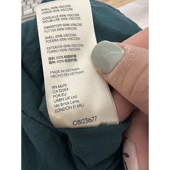 Free People XS Women Flower Fields Mini Tunic FP Dress Floral Oversized 39-9 - Picture 10 of 11